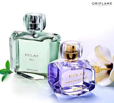oriflame parfümleri: " Eclat Lui " 75ml. 35 azn. " Eclat Mademoaselle " 50ml. 25 azn