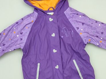 eleganckie bluzki fioletowe: Kurtka przeciwdeszczowa, Lupilu, 5-6 lat, 110-116 cm, stan - Bardzo dobry