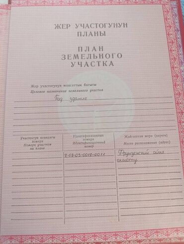 участок в центре: 100 соток, Бизнес үчүн, Кызыл китеп, Сатып алуу-сатуу келишими