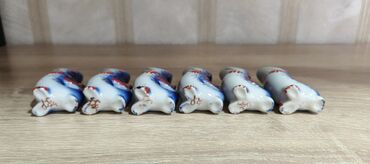 Digər dəstlər və servizlər: Porselemdən “Balıq” formasında içki servis dəsti - Komplekt: 1 ədəd — 8