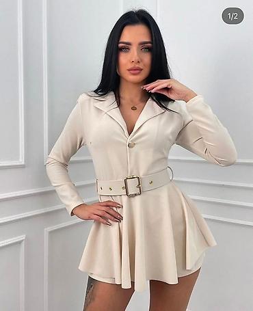 Haljine: 💫Ženska mini haljina u stilu blejzera sa kaišem
2700 din — 5