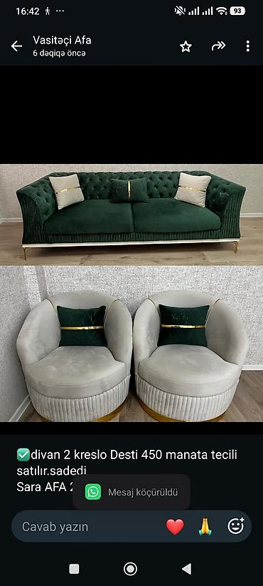 ✅divan 2 kreslo Desti 450 manata tecili satılır.sadedi
Sara AFA 2226