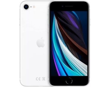 чехол айфон se: IPhone SE 2020, Колдонулган, 64 ГБ, Ак, Каптама, Кабель, 77 %