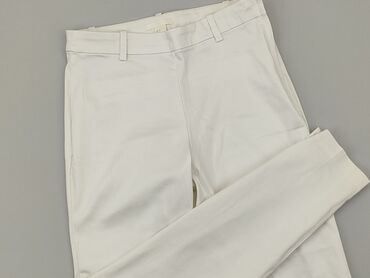 białe bluzki z bufiastymi rękawami: Material trousers, H&M, M (EU 38), condition - Very good