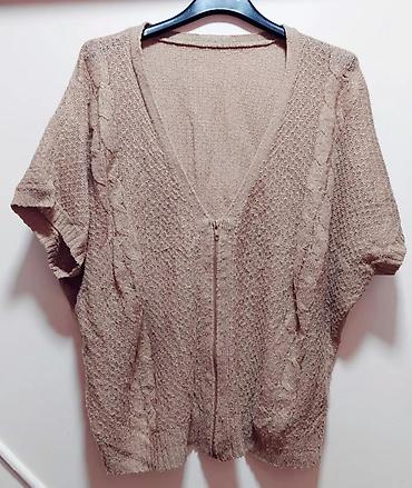 jordan rančevi: Pleteni kardigan/bluza sa rajsferšlusom - Boja: bež/taupe - Kroj — 1