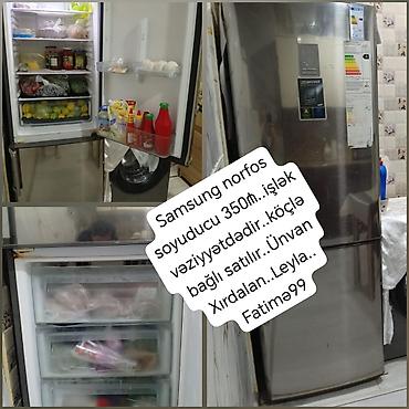 Samsung norfos soyuducu 350₼. işlək vəziyyətdədir. köçlə bağlı