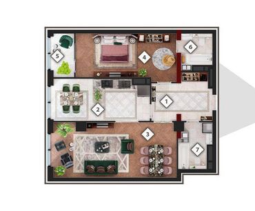 ипотека квартира в оше 2023: 2 комнаты, 89 м², Элитка, 6 этаж, ПСО (под самоотделку)