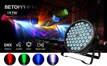Rasveta: LED Reflektor Parabolični RGB 36-180W DMX512 Stage Light. JOŠ NIŽA — 1