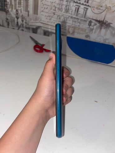 redmi not 9 ucun kabrolar: Redmi 9, 128 GB, rəng - Göy, Face ID