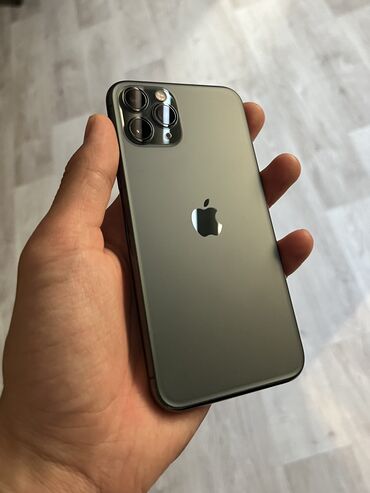 айфон баткен: IPhone 11 Pro, Жаңы, 64 ГБ, Жашыл, Заряддоочу түзүлүш, Коргоочу айнек, Каптама, 74 %