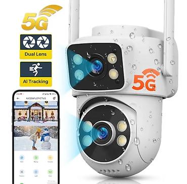 hile mobile: IP65 wifi təhlükəsizlik kamerası 5G Dual Lens Xarici Təhlükəsizlik — 7