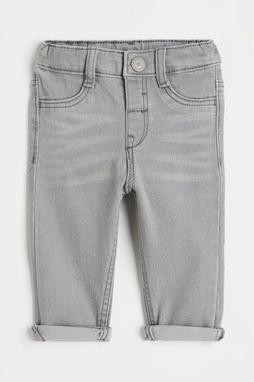 мужские джинсы с высокой посадкой: Джинсы и брюки, цвет - Серый, Новый