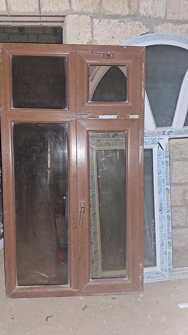 pilastik pəncərə: İşlənmiş İkiqat şüşə paketi Plastik pəncərə, Еni: 90 sm, Uzunluğu: 160 sm — 1