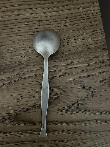 gümüş qədəh: Gümüş qaşıq – miniatür/çay qaşığı - Material: gümüş tonlu metal — 2