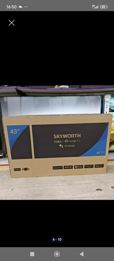 Телевизоры: Телевизор YASIN 43" (109 см) Slim с Google TV - Платформа: Google TV — 4