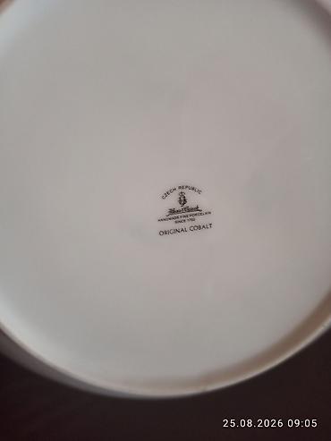 original cobalt: Çexiya istehsalı orijinal kobalt dekorlu farfor qab - Brend/İşarə — 2