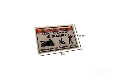 brava: Suzuki warning - stiker - 934 📌 opis: samolepljivi stiker izradjen od — 1