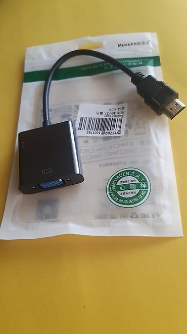 him rs: HDMI na VGA adapter – crna boja, nekorišćen, uz radnu garanciju — 1