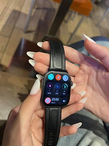 iphone saatlar: İşlənmiş, Smart saat, Smart, Sensor ekran, rəng - Qara — 3