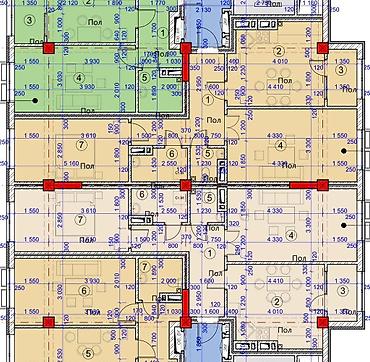 kant flat: 2 комнаты, 69 м², Технопарк Элитка, 10 этаж, ПСО (под самоотделку) — 2