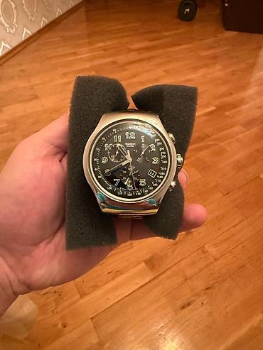 alt geyim: İşlənmiş, Qol saatı, Swatch, rəng - Qara — 1