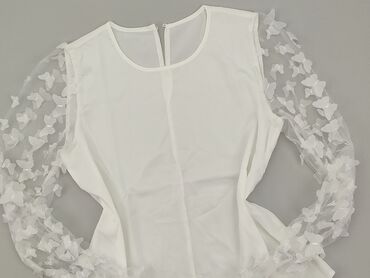 bluzki białe eleganckie: Women's blouse, M (EU 38)