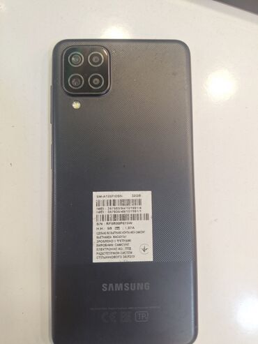 Saab: Samsung Galaxy A12, 32 ГБ, цвет - Черный, Две SIM карты
