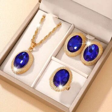 hirurški čelik nakit beograd: Bulgari, Set: Earrings, Necklace, Ring, Material: Stainless steel