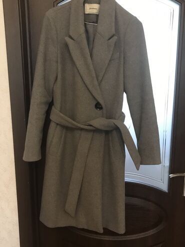 женские пальто накидка: Пальто Stradivarius, XS (EU 34), цвет - Серый