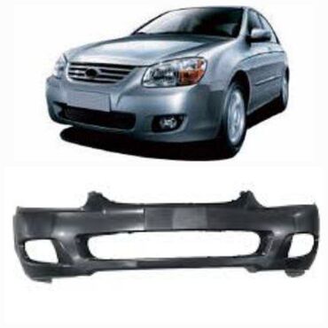 Kia: Kia cerato 2007-2008 on bufer.Gümüşü rəngdə Kia Cerato avtomobili. Bu