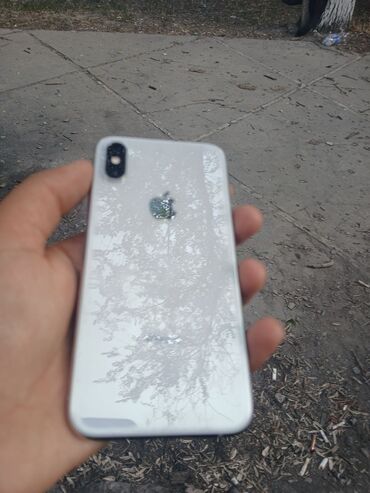 appl x: IPhone Xs, Б/у, 256 ГБ, White Titanium, Зарядное устройство, Кабель, 82 %
