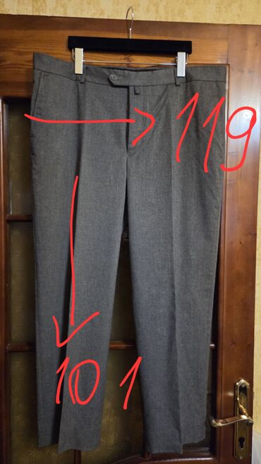 Şalvarlar: Klassik Şalvar, Massimo Dutti, rəng - Qara — 13