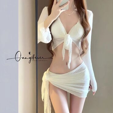 вещи для спорта: Слитный купальник, Китай, цвет - Белый, Все размеры