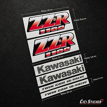 ugg guma: Kawasaki ZZR 1100 Komplet Nalepnica - 2829 Komplet nalepnica za — 1