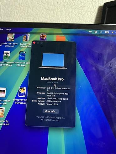 sd kart telefon: MacBook Pro 16" (2019) – Space Gray Əlavə olaraq Bildirmək istəyirəmki — 2