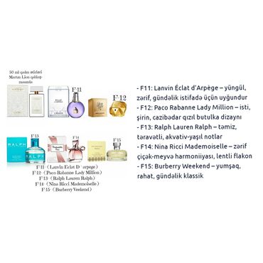 Ətriyyat: Heftelerle qalici 50 ml fransuski qadin etirleri, paltari yu geyin — 3