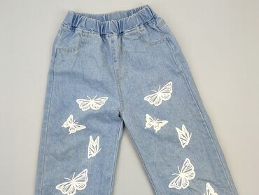 jeansy wide leg high waist: Jeans, 9 years, 128/134, condition - Good