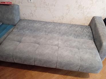 kunc mebel: Künc divanı – çevrilən və sandıqlı - Forma: L-şəkilli künc divan - — 2