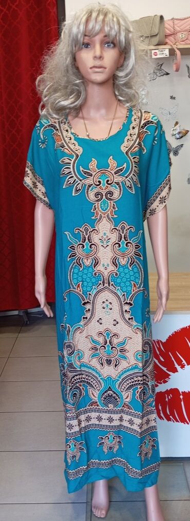 leprsave haljine: 4XL (EU 48), color - Multicolored, Short sleeves