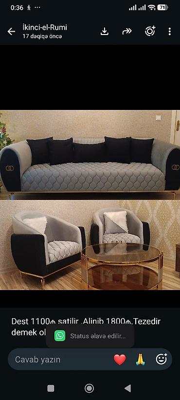 Dest 1100₼ satilir .Alinib 1800₼.Tezedir demek olar.Unvan Xirdan