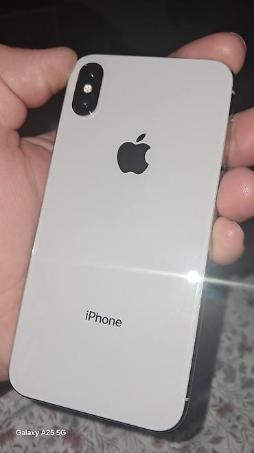 işlənmiş telefonlar iphone: IPhone X, 64 GB, Gümüşü, Simsiz şarj — 1