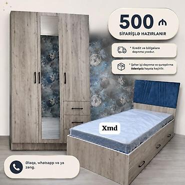 Uşaq/yeniyetmə otağı üçün dəst – sifarişlə hazırlanır. Komplekt: -