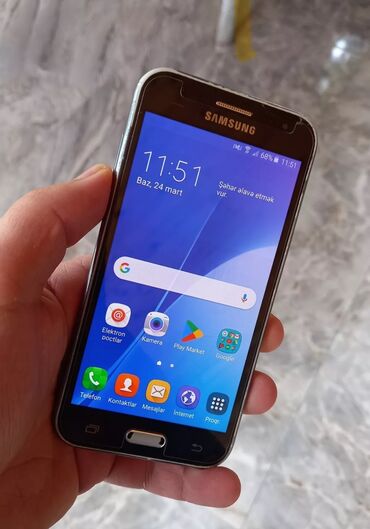 Samsung Galaxy J2 2016, 8 GB, rəng - Qara, Sensor, İki sim kartlı
