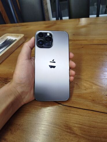 ящик для телефона: IPhone 13 Pro Max, Б/у, 128 ГБ, Jet Black, Чехол, 86 %