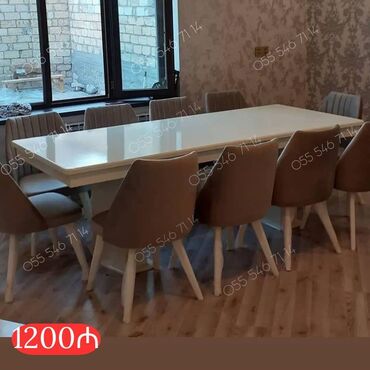 otaq qapları: Stol stul masa oturacaq sifarisle