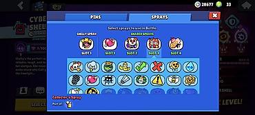 İncəsənət və kolleksiyalar: Kupa: 76.100 Maksimum Səviyyə (11 lvl): 65 Brawler Skinlər (376): 19 — 9