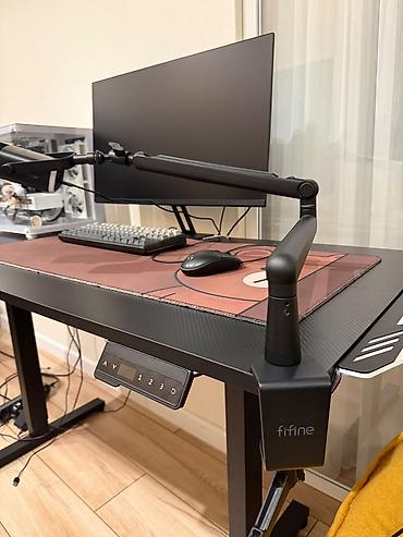 мнитор: Компьютерный игровой стол с электронной регулировкой высоты Gaming — 3