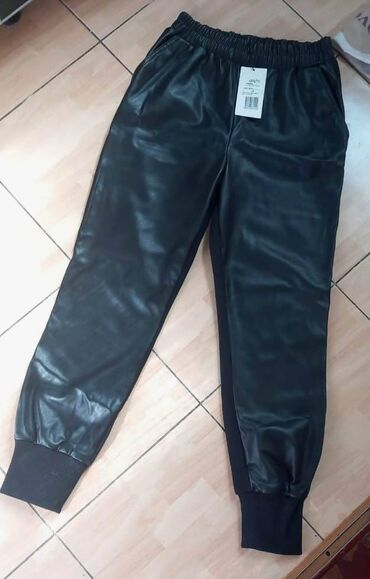 брюки женские черные: Повседневные брюки, Турция, Высокая талия, L (EU 40)