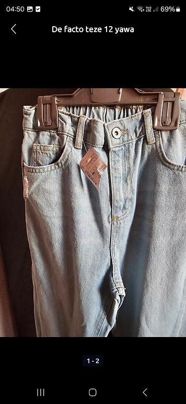 Cins şalvar: DeFacto uşaq cins şalvarı - Yaş qrupu: 11–12 yaş - Rəng: açıq mavi — 2