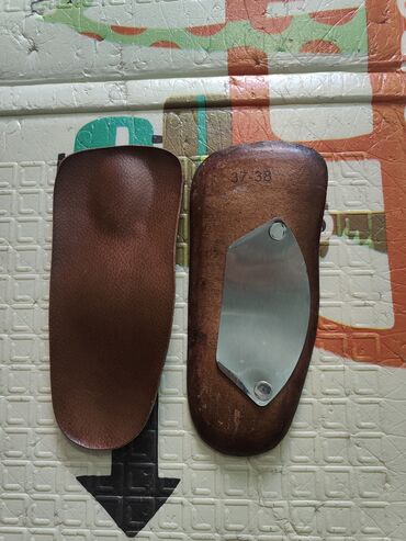 строительный обувь: Ортопедические стельки размер 37-38. Кожа